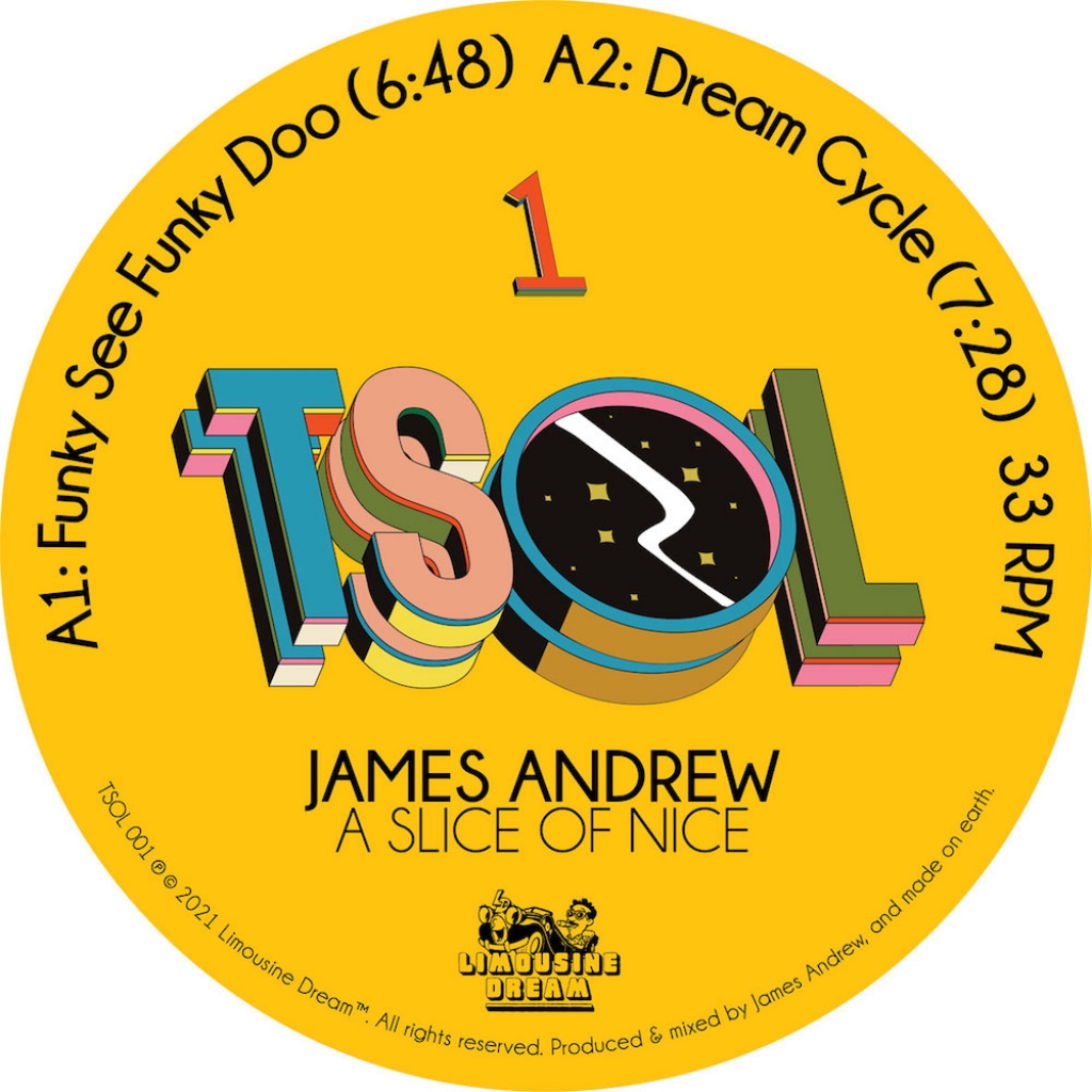 ( TSOL 001 ) JAMES ANDREWS - A Slice Of Nice ( 12" vinlyl ) Limousine Dream
